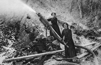 A wet job: women clay-washers in a Cornish pit by English Photographer
